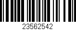 Código de barras (EAN, GTIN, SKU, ISBN): '23562542'