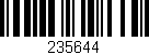 Código de barras (EAN, GTIN, SKU, ISBN): '235644'