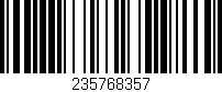 Código de barras (EAN, GTIN, SKU, ISBN): '235768357'