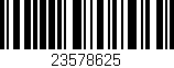 Código de barras (EAN, GTIN, SKU, ISBN): '23578625'