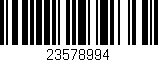 Código de barras (EAN, GTIN, SKU, ISBN): '23578994'