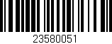 Código de barras (EAN, GTIN, SKU, ISBN): '23580051'