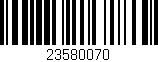 Código de barras (EAN, GTIN, SKU, ISBN): '23580070'