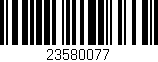 Código de barras (EAN, GTIN, SKU, ISBN): '23580077'