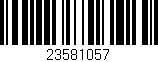 Código de barras (EAN, GTIN, SKU, ISBN): '23581057'