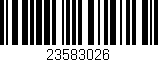 Código de barras (EAN, GTIN, SKU, ISBN): '23583026'