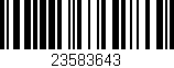 Código de barras (EAN, GTIN, SKU, ISBN): '23583643'