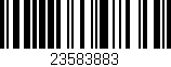 Código de barras (EAN, GTIN, SKU, ISBN): '23583883'