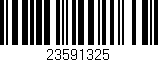 Código de barras (EAN, GTIN, SKU, ISBN): '23591325'