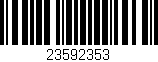 Código de barras (EAN, GTIN, SKU, ISBN): '23592353'