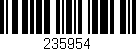 Código de barras (EAN, GTIN, SKU, ISBN): '235954'
