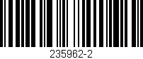Código de barras (EAN, GTIN, SKU, ISBN): '235962-2'