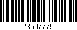 Código de barras (EAN, GTIN, SKU, ISBN): '23597775'