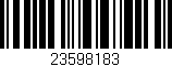Código de barras (EAN, GTIN, SKU, ISBN): '23598183'