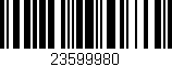 Código de barras (EAN, GTIN, SKU, ISBN): '23599980'