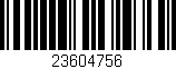 Código de barras (EAN, GTIN, SKU, ISBN): '23604756'