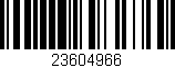 Código de barras (EAN, GTIN, SKU, ISBN): '23604966'