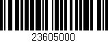 Código de barras (EAN, GTIN, SKU, ISBN): '23605000'