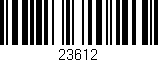 Código de barras (EAN, GTIN, SKU, ISBN): '23612'