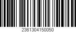 Código de barras (EAN, GTIN, SKU, ISBN): '2361304150050'