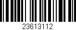 Código de barras (EAN, GTIN, SKU, ISBN): '23613112'