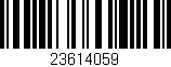 Código de barras (EAN, GTIN, SKU, ISBN): '23614059'