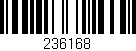 Código de barras (EAN, GTIN, SKU, ISBN): '236168'