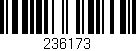 Código de barras (EAN, GTIN, SKU, ISBN): '236173'
