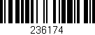 Código de barras (EAN, GTIN, SKU, ISBN): '236174'