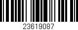 Código de barras (EAN, GTIN, SKU, ISBN): '23619087'
