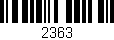 Código de barras (EAN, GTIN, SKU, ISBN): '2363'