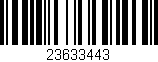 Código de barras (EAN, GTIN, SKU, ISBN): '23633443'