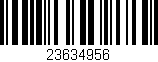 Código de barras (EAN, GTIN, SKU, ISBN): '23634956'