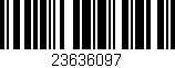 Código de barras (EAN, GTIN, SKU, ISBN): '23636097'