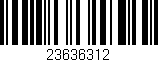 Código de barras (EAN, GTIN, SKU, ISBN): '23636312'