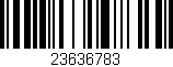 Código de barras (EAN, GTIN, SKU, ISBN): '23636783'