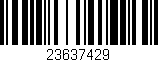 Código de barras (EAN, GTIN, SKU, ISBN): '23637429'