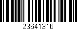 Código de barras (EAN, GTIN, SKU, ISBN): '23641316'