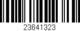 Código de barras (EAN, GTIN, SKU, ISBN): '23641323'