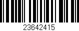 Código de barras (EAN, GTIN, SKU, ISBN): '23642415'