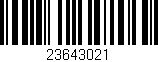 Código de barras (EAN, GTIN, SKU, ISBN): '23643021'