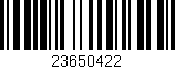 Código de barras (EAN, GTIN, SKU, ISBN): '23650422'