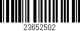 Código de barras (EAN, GTIN, SKU, ISBN): '23652502'