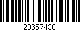 Código de barras (EAN, GTIN, SKU, ISBN): '23657430'