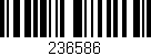 Código de barras (EAN, GTIN, SKU, ISBN): '236586'