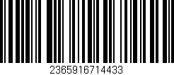 Código de barras (EAN, GTIN, SKU, ISBN): '2365916714433'