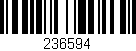 Código de barras (EAN, GTIN, SKU, ISBN): '236594'