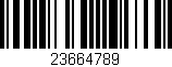 Código de barras (EAN, GTIN, SKU, ISBN): '23664789'
