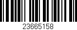 Código de barras (EAN, GTIN, SKU, ISBN): '23665158'