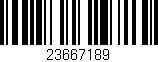Código de barras (EAN, GTIN, SKU, ISBN): '23667189'